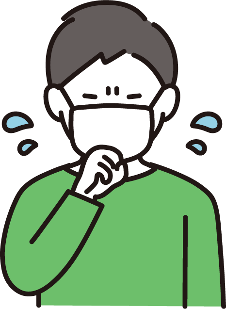 咳をする人
