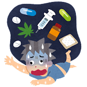 図2)薬物中毒者の絵